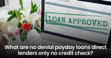 Payday Loans Denied By Lender